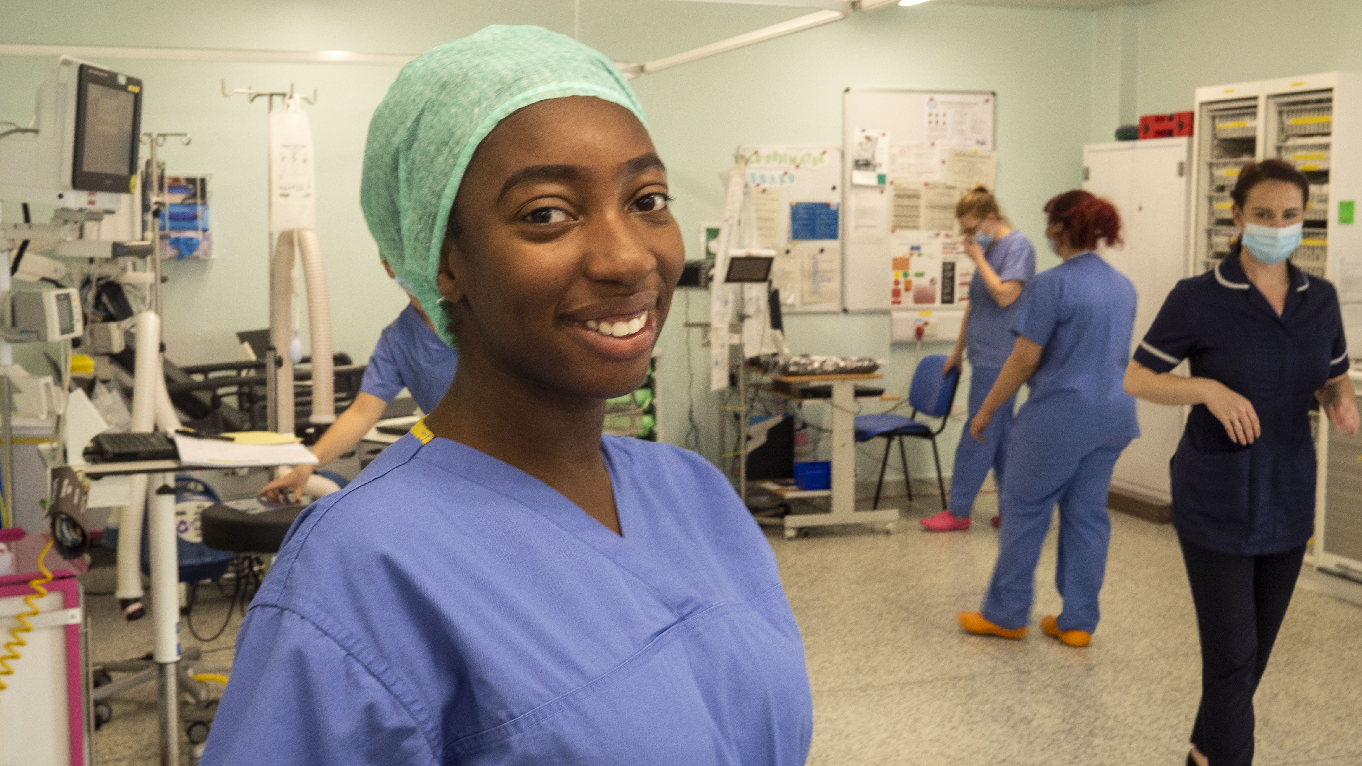 OPD smiling in Operating Theatre