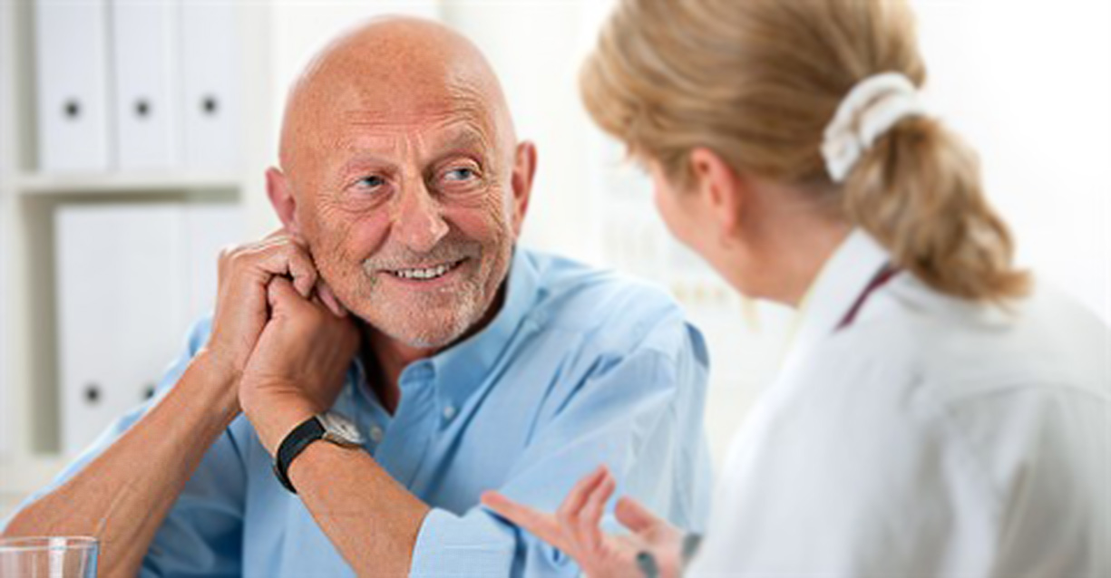 Nurse and Patient in Conversation