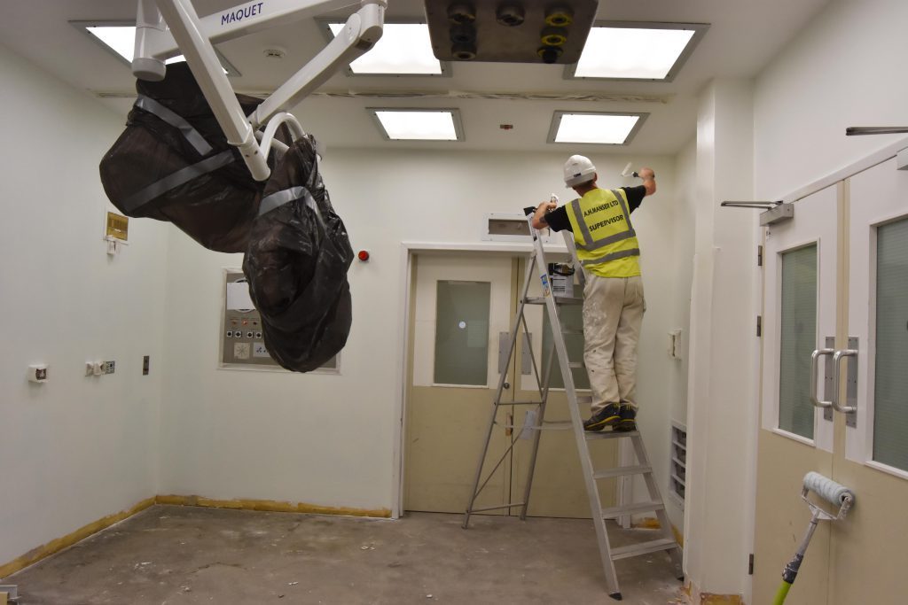 Contractors are now on site at the Alexandra Hospital to upgrade and refurbish an operating theatre so that it can be used for robotic assisted surgery