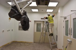Contractors are now on site at the Alexandra Hospital to upgrade and refurbish an operating theatre so that it can be used for robotic assisted surgery