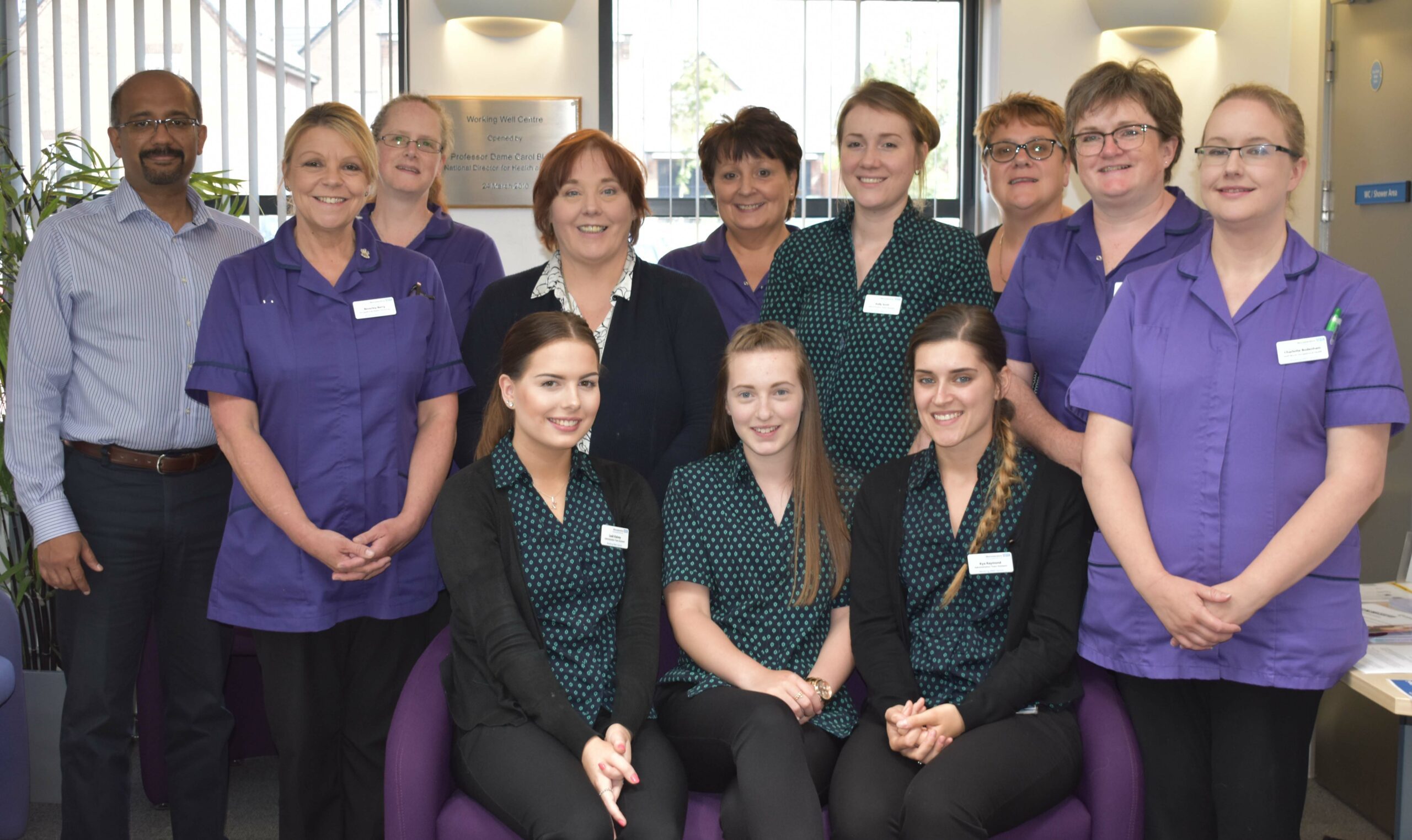 team picture of occupation health team
