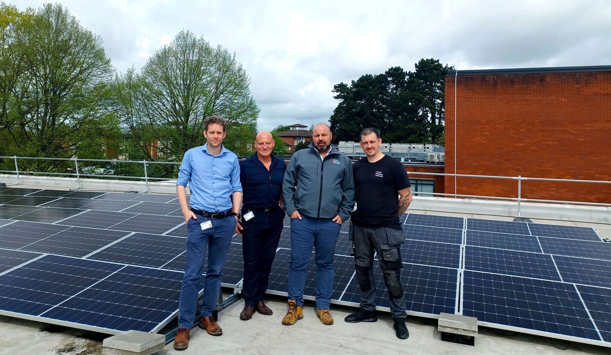 Worcestershire Royal Hospital goes green with new solar panel installation ahead of opening of brand-new A&E