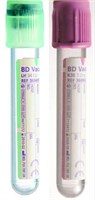 4 x Lithium Heparin (green top)5mls EDTA (purple top)

