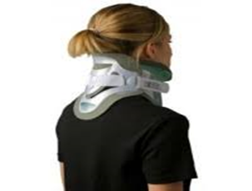 Back view of neck collar being worn