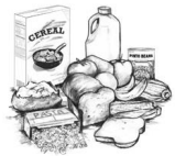 Drawing of different types of carbohydrates