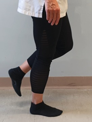 Standing on one foot