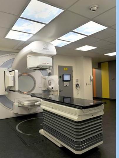 Picture of a CT scan in a room