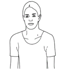 A diagram of an individual rolling shoulders. 