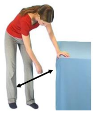 Image of person leaning on surface letting other arm swing like a pendulum side to side
