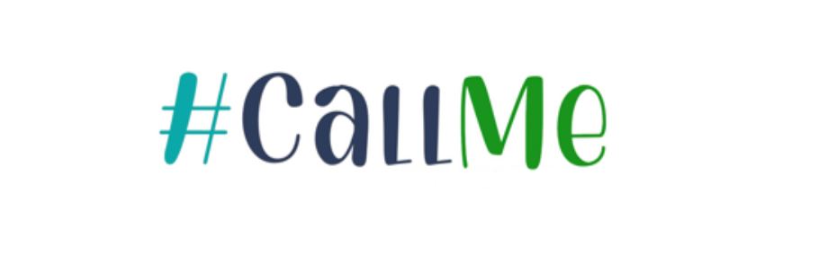 The words #CallMe on a white background
