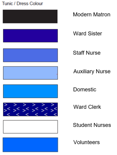 Grid of uniform colours
