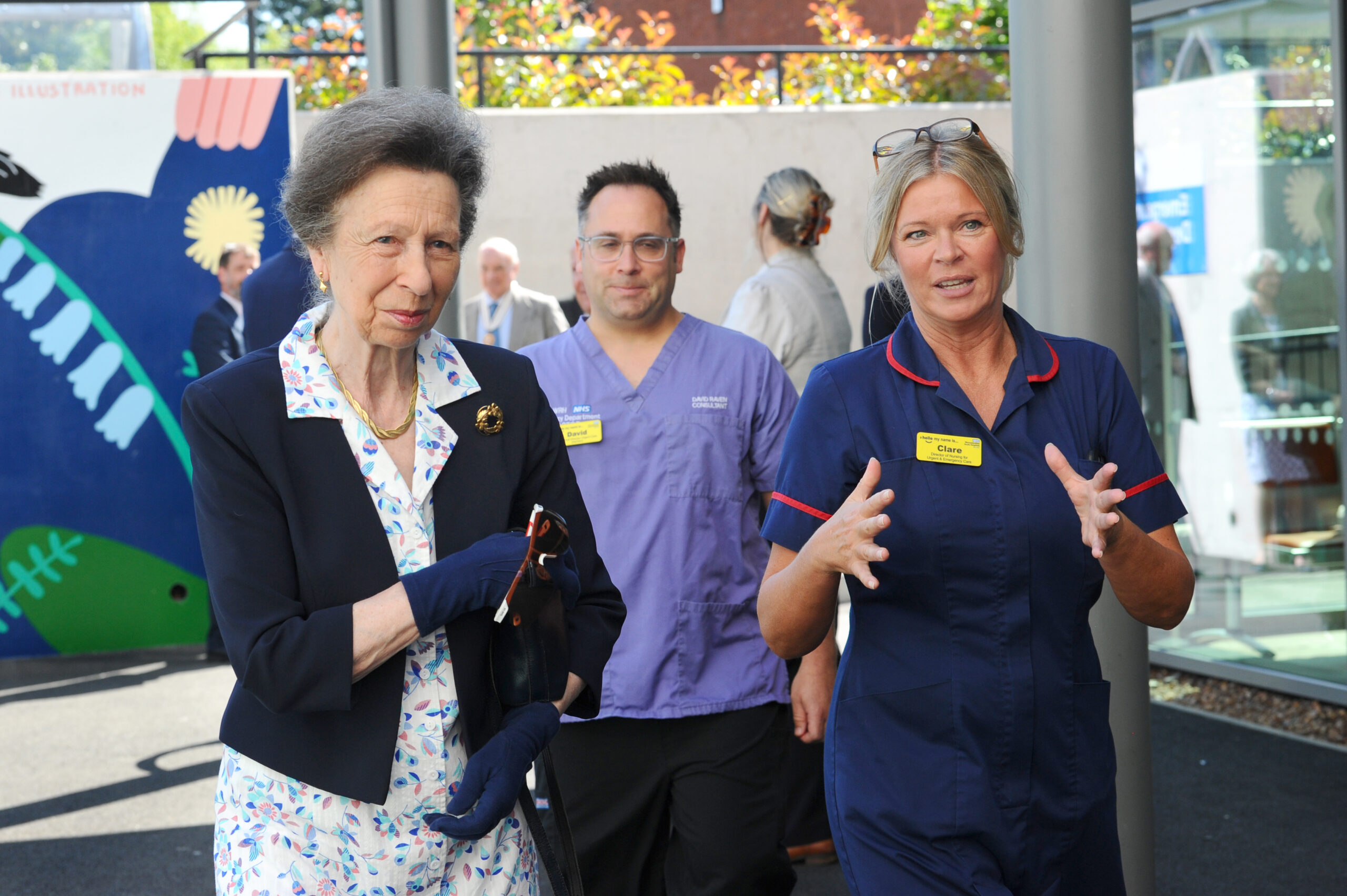 HRH The Princess Royal visiting the new Emergency Department at Worcestershire Royal Hospital