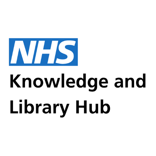 Image is a "NHS Knowledge and Library Hub" icon