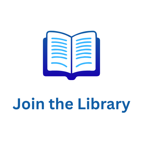 Image is a "Join the Library" icon