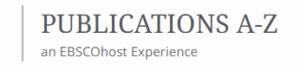 Image: Journals Publications A-Z logo, EBSCO.