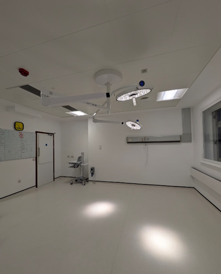 A photo of the purpose-built Treatment Room Suite next to the main theatres at KTC