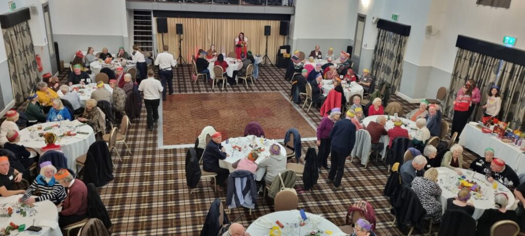 A festive meeting of the Bowel Cancer Support Group.