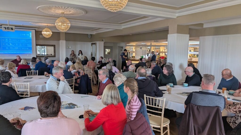 A photo of the most recent bowel cancer support group meeting.