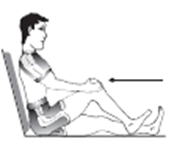 Person sat on floor with back supported and one leg extended  toes point up to the ceiling, other leg bent at knee being hugged toward chest