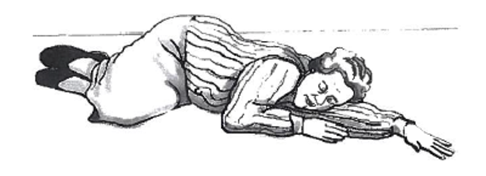Picture of person lying on the floor