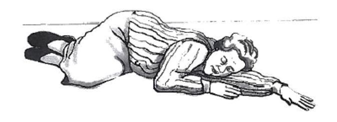 Picture of person lying on the floor