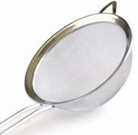 A photograph of a sieve