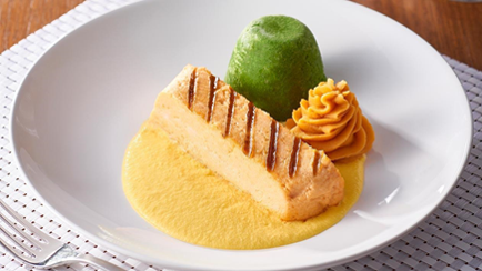 A photograph of a plate pureed food